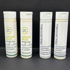 Paul Mitchell Travel Set 4 Pc Lot Shampoo & 2x Body Lotion & Conditioner Sample