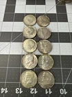 1968 Kennedy Half Dollars Lot Of 10