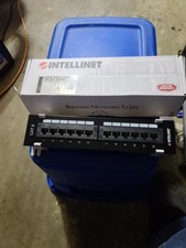 Intellinet 12 Port Cat6 Network Patch Panel Wall-Mount