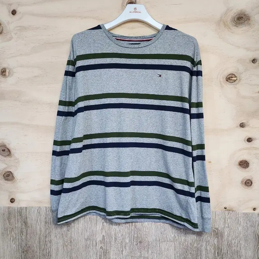 Tommy Hilfiger Gray Long Sleeve Stripe T-Shirt XL thumbnail 6
