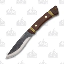 Condor Tool and Knife Large Huron Walnut 5.3 Inch Plain Natural Drop Point