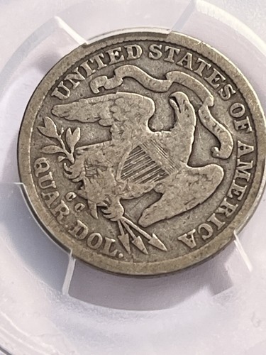 1877-CC Seated Liberty Quarter PCGS VG08 Carson City Scarce Better Date 25C - Picture 9 of 9