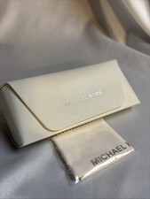Michael Kors Authentic Hard Eyeglasses/Sunglasses Case in White