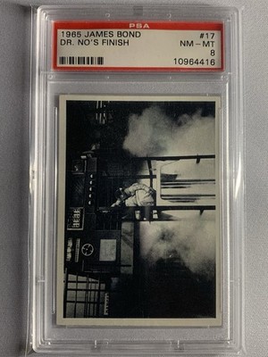 Topps 1965 James Bond Dr. No's Finish #17 PSA 8 Graded Non-Sport Card