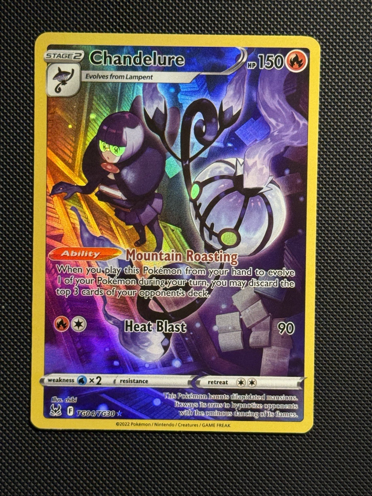 Chandelure TG04/TG30 SWSH Lost Origin Trainer Gallery Pokemon TCG Card NM