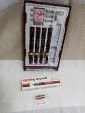 Rotring Rapidograph Wypełniacz tuszu Zestaw uniwersytecki Izograf +2 vintage