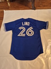 MEN'S MAJESTIC TORONTO BLUE JAYS ADAM LIND JERSEY  BLUE SMALL