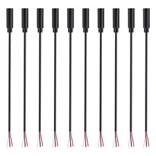 10 Pack 3.5Mm 1/8" to Speaker Wire TRS Stereo Female Jack to Bare Wire