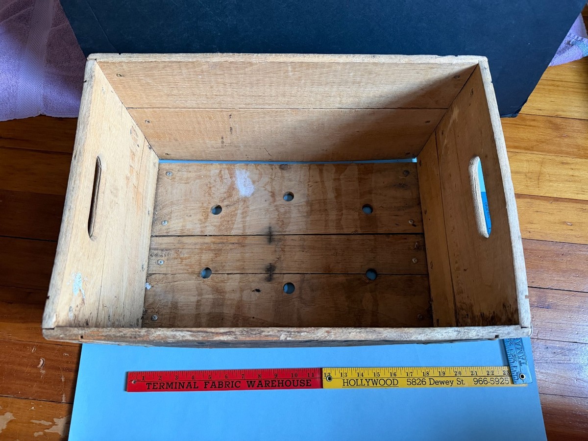 Borden’s ミルク 木箱 ウッドボックス レトロ ビンテージ　① Vintage Wooden 