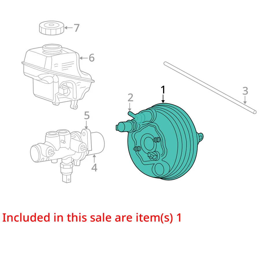 2009 Dodge Charger Power Brake Booster OEM 121K Miles - LKQ395711309 - Изображение 4 из 4