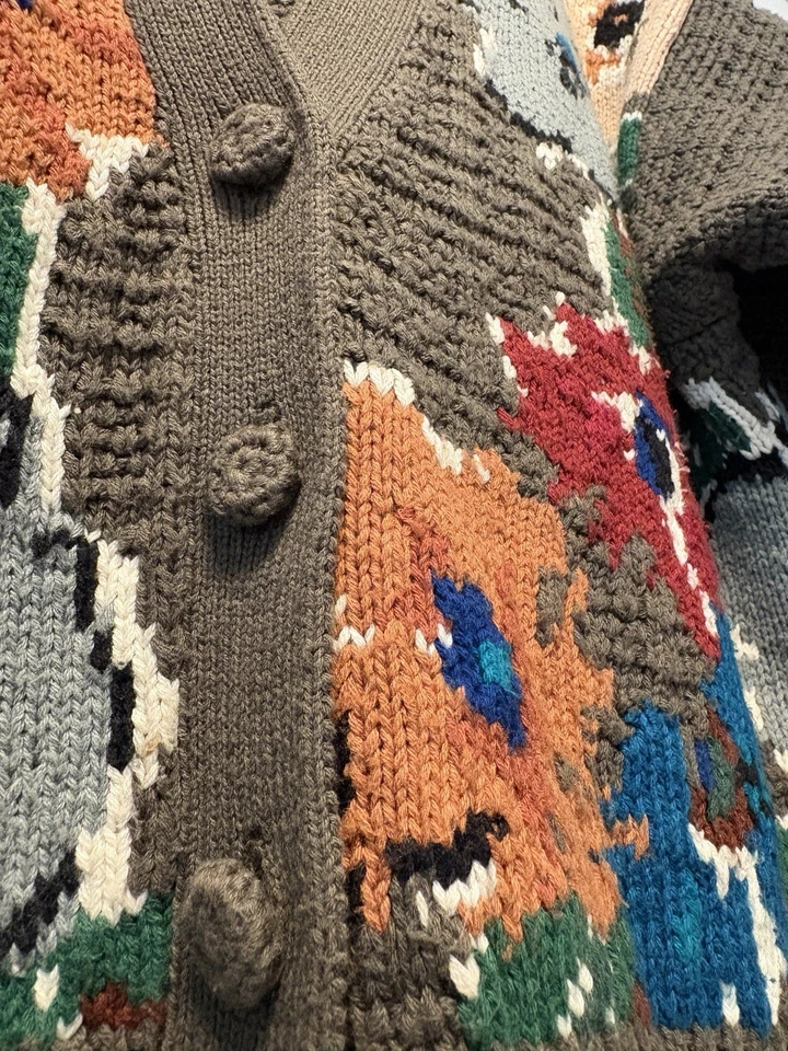 Cárdigan Suéter Vintage JH Collectibles Floral Manga Larga Talla Grande Foto 3 de 4