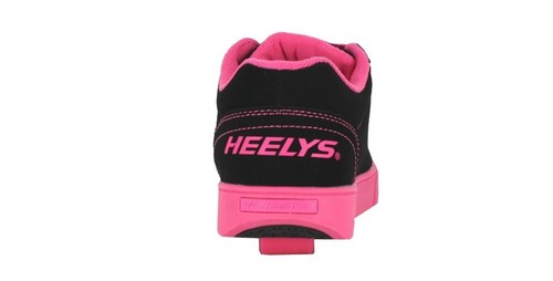 HEELYS GIRL’S STRAIGHT UP 770049H COLOR: NEGRO/ROSA - Imagen 2 de 6