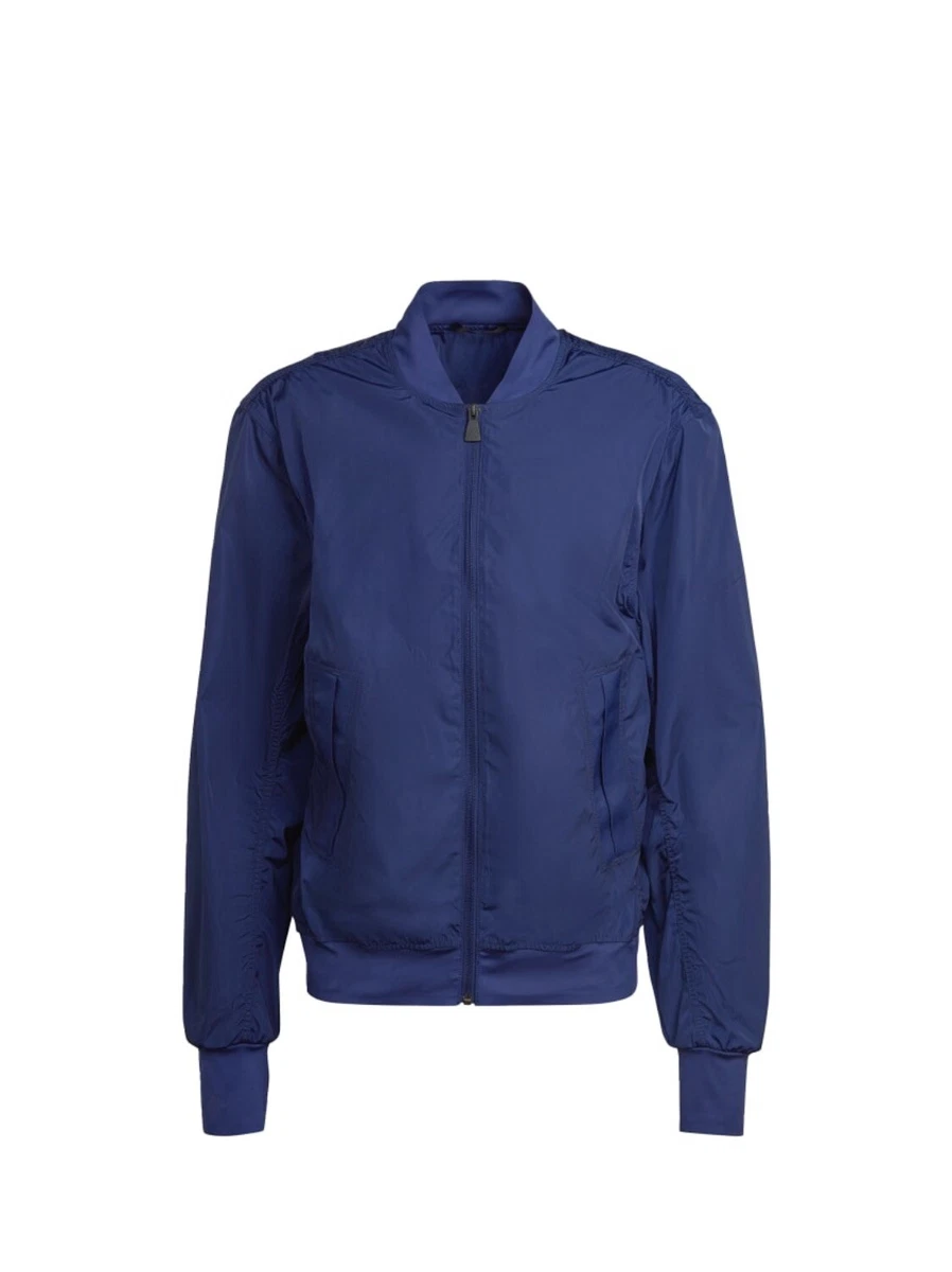 Adidas navy sales bomber jacket