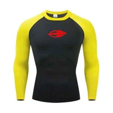 Men's Surfing Sun Protection Diving Suit, Anti Rash T-Shirt, Swimsuit, Tight