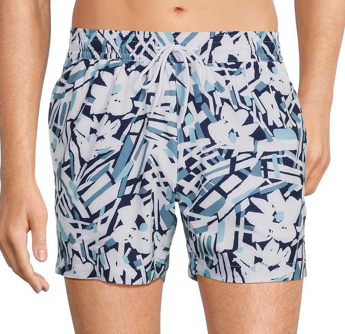 Плавки Murano с абстрактным цветочным рисунком и 5 внутренними швами, темно-синие, размер X-Large X 5 внутренних швов