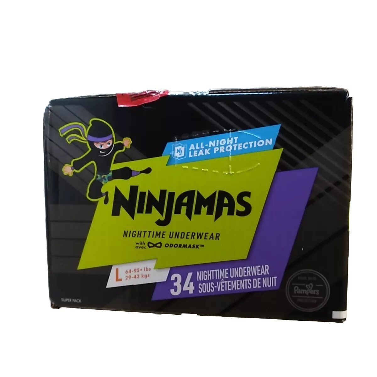 Pampers Ninjamas Disposable Underwear Nighttime Training Pants 
