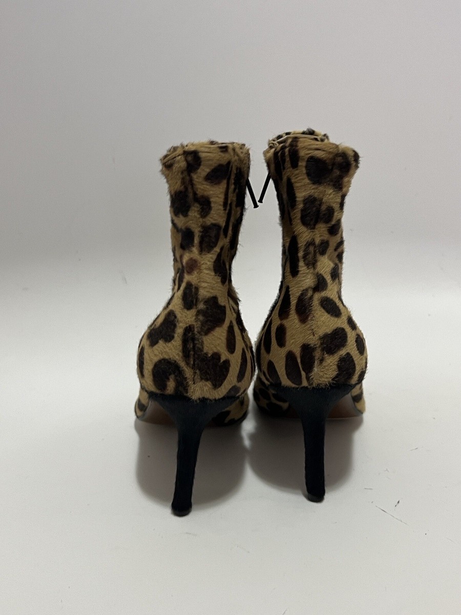 Vtg CHRISTIAN DIOR BY JOHN GALLIANO 90s LEOPARD PRINT PONY