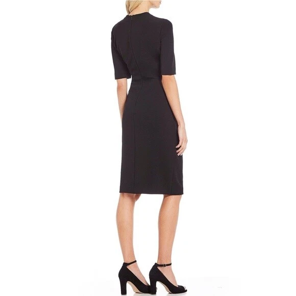 Tahari scuba crepe cheap sheath dress