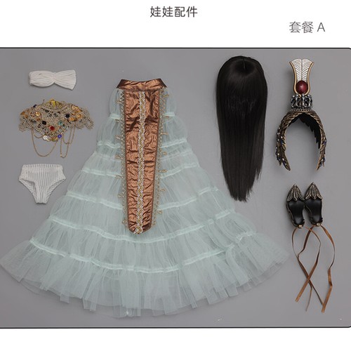 BJD Doll 1/4 Full Egypt Girl SD Resin Jointed Set Eyes Make up Wig Clothes Gift - Picture 11 of 11