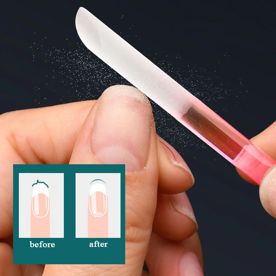 Double-headed Nano-glass Nail File Double Headed Mini Frosted Nail Tool Reusable - Image 3 of 4