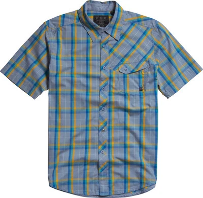 FOX FUCHSRENNJUNGEN GEWEBTES KARIERTES SHIRT Motocross mx Kinder Kinder Jugend LEICHTE SCHIEFER