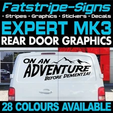 to fit PEUGEOT EXPERT MK3 ON AN ADVENTURE FUNNY GRAPHICS STICKERS CAMPER VAN