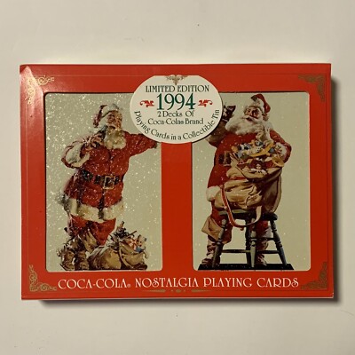 1994 limited edition coca cola playing cards Amazon.com: 1994 Coca Cola Nostalgia Playing Cards : Toys & Games main image 0