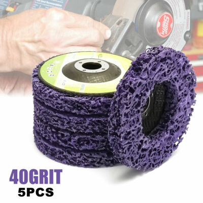 5Pcs 4''inch Poly Strip Disc Wheel Paint Rust Removal For Angle Grinder 100*16mm 5Pcs 4''inch Poly Strip Disc Wheel Paint Rust Removal For Angle Grinder 100*16mm