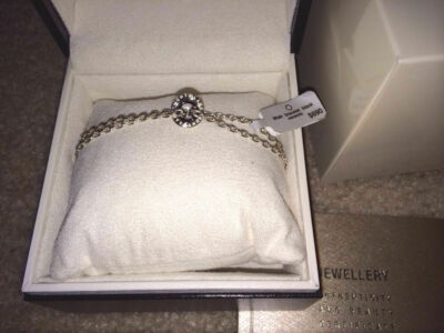 NIB Authenti MONTBLANC Profile 103781 BRACELET STERLING SILVER 103781 $690 CHAIN