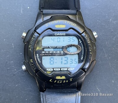 1990s Vintage CASIO W-731H (1823) 45 Minutes Timer 40mm
