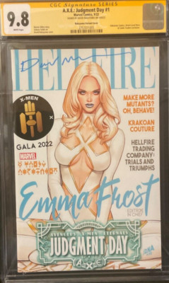 A.X.E.: Judgment Day #1 Magazine Variant NAKAYAMA CGC SS 9.8 Emma Frost AXE