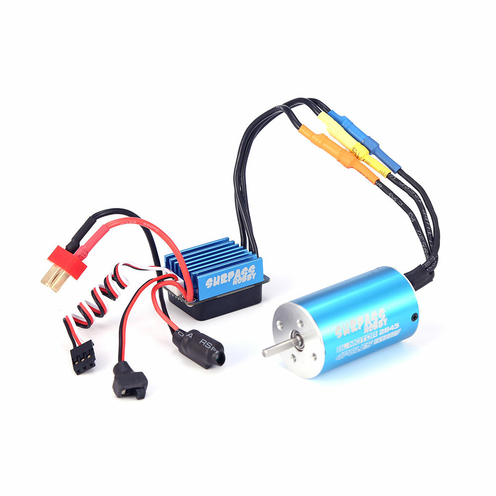 SURPASS HOBBY 2845 3930KV Brushless Motor 35A ESC for 1/16 1/18