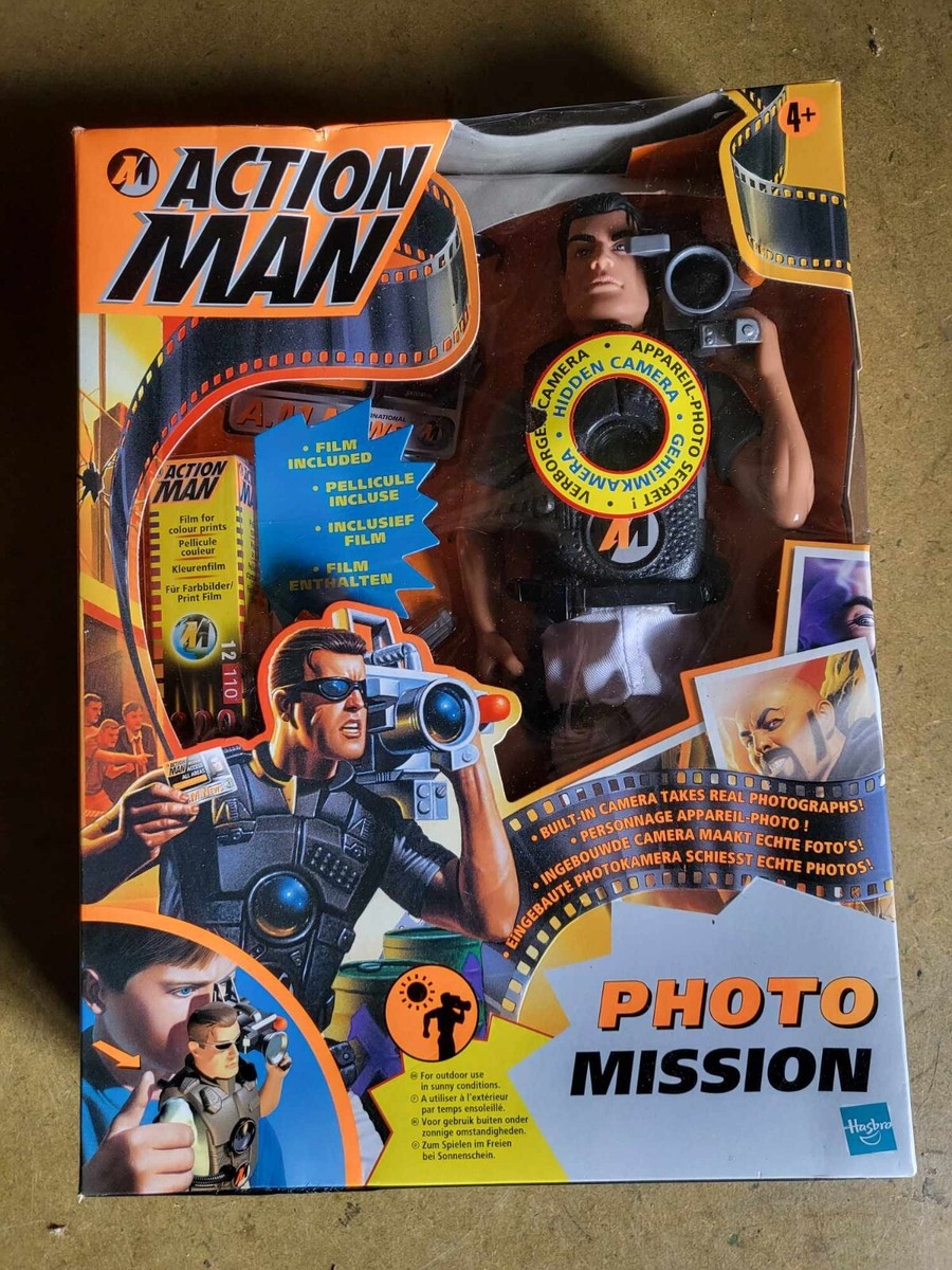 vintage action man Real camera 1998 Hasbro Photo Mission Soldier