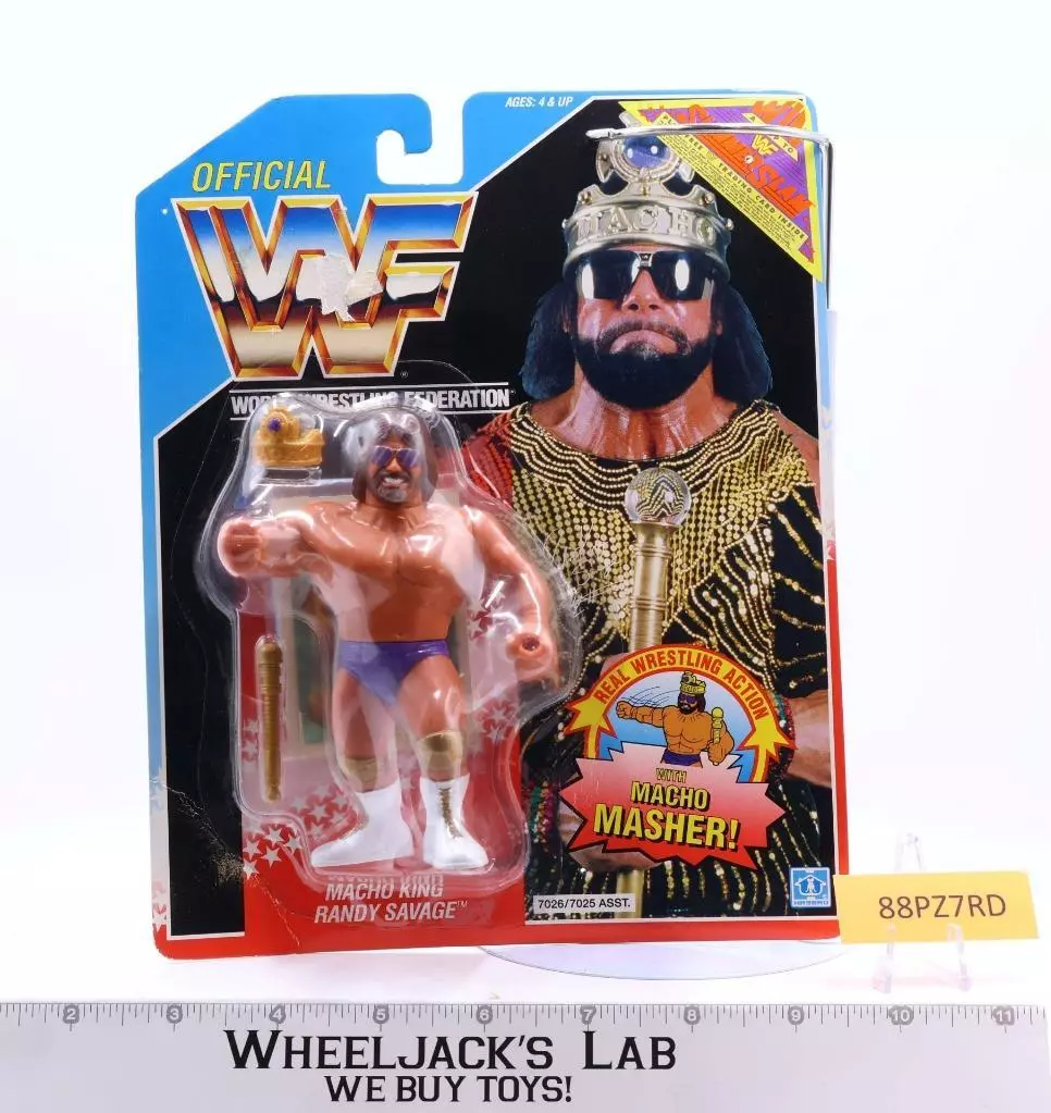 Macho King Randy Savage WWF Wrestling Action Figure 1990 Hasbro