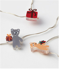 New IKEA STRALA LED string light with 30 lights  Bears  Gift battery operated