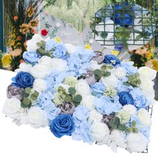 6 Pack Artificial Flower Wall Panel Floral Panel Background Wedding Party Decor