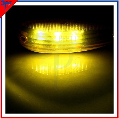 2x 3Led Amber Side Marker Clearance Light 12V For Bus Boat Trailer Truck Van - Picture 2 of 7