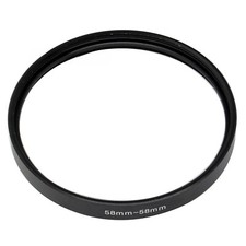 M58-M58 58mm x 0.75 Dual Female threaded camera lens adapter ring