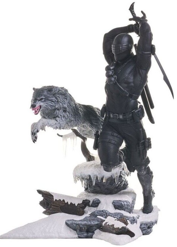 G.I. Joe Snake Eyes and Wolf Timber Statue Hasbro Diamond Select Gallery