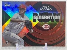 2022 Topps Update #GN-65 NICK LODOLO Generation Now RC ROOKIE - Cincinnati Reds