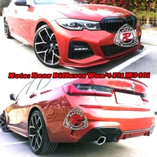 Fits 19-22 BMW G20 G21 3-Series 330e 330i (Gloss Black) PP M Sport Style Lip Kit