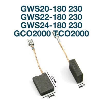 Carbon Brush For Bosch GWS20-180/230 GWS22-180/230 GWS24-180/230 TWS/TCO/GCO2000
