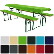 Tischdecke 50cm Auflage Hussen Set Sitzpolster Bierzeltgarnitur Bierbankauflage