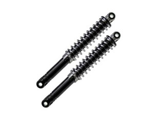 260mm Chrom Stoßdämpfer Set, 5-fach Verstellbares Federbein Passend Für Honda Dax, Monkey, Zündapp, Puch, Hercules, Simson Und Mehr – Universal Stoßdämpfer Inkl. 8mm Reduzierhülsen