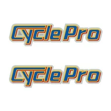 Cycle Pro - PRISM Blue orange fork decals
