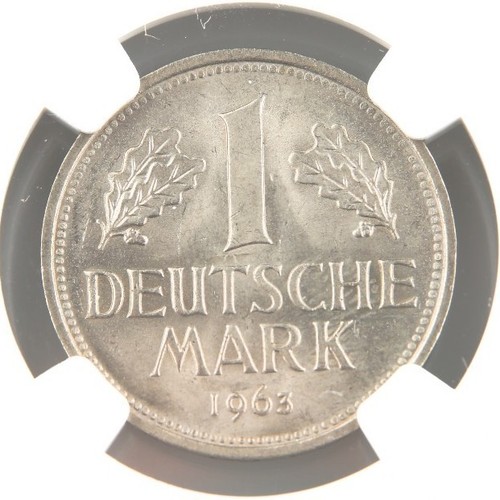 1963-F West Germany 5 Deutsche Mark Coin MS-65 NGC Federal Republic KM-110 - 第 4/4 張圖片