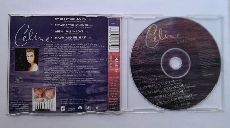 CELINE DION My Heart Will Go On (Love Theme From "Titanic") CD | NM M | 1997 - Bild 2 von 2