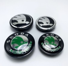 4x 56, 65mm Radnabenkappen Felgendeckel Radkappen Nabendeckel Für Skodas NEU