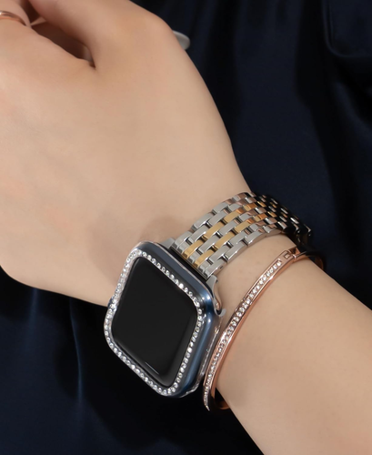 Thin & Feminine Bands for Apple Watch 10 Se 9 8 7 6 5 4 3 2 1, Dressy Metal Watc - Picture 7 of 9