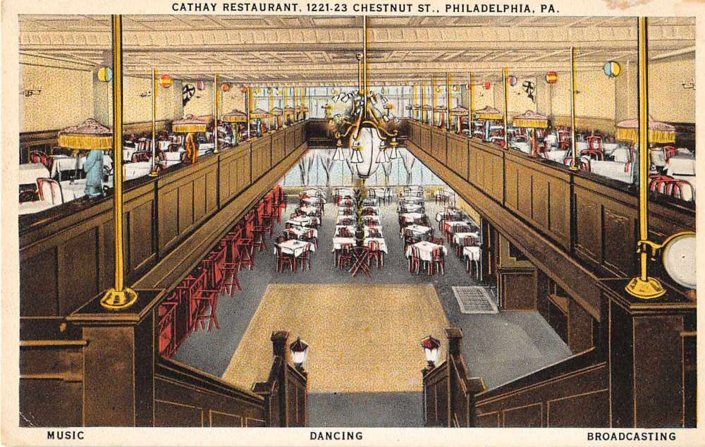 Philadelphia Pennslyvania Cathay Restaurant Antique Postcard